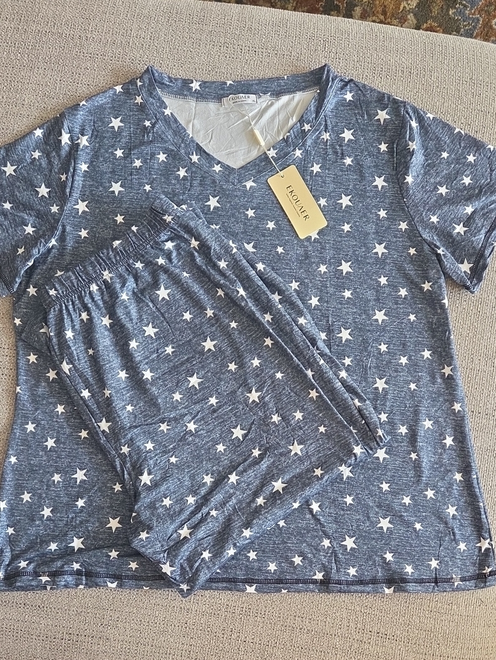 Ekouaer Navy Blue Star Lounge Set XL